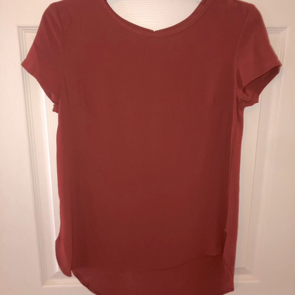 Rust colored blouse